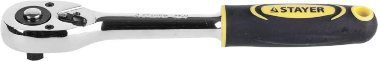 Трещотка для торцовых головок STAYER "PROFI", Сr-V сталь, 45 зубцов, 3/8" 27786-3/8 купить в Тобольске