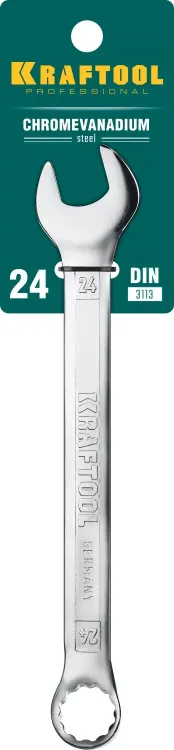 Ключи комбинированные KRAFTOOL, Cr-V, DIN 3113 27079-24 купить в Тобольске