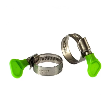 Хомуты металлические червячные 20-32 мм ширина 12 мм W4 с ключом 2 шт Сибртех 476513 купить в Тобольске