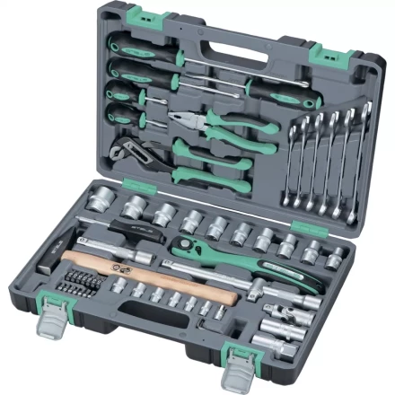 Набор инструмента 1/2  Cr-V S2 усиленный кейс 58 предм. STELS 14113 купить в Тобольске