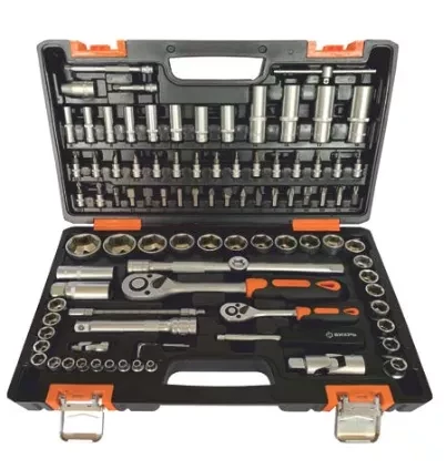 Набор инструментов Вихрь 1/2&quot; 1/4&quot;  CrV пластиковый кейс 94 предмета купить в Тобольске