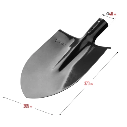 ЗУБР Мастер, 370 х 205 мм, полотно 1.6 мм, закалено, без черенка, тип ЛКО, штыковая лопата (39412) купить в Тобольске
