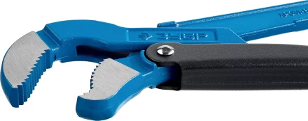 Ключ трубный рычажный ЗУБР &quot;ПРОФЕССИОНАЛ&quot;, тип &quot;S&quot;, изогнутые губки для труднодоступ мест, цельнокованный, Сr-V, № 2, 1,5&quot; 27336-2_z01 купить в Тобольске