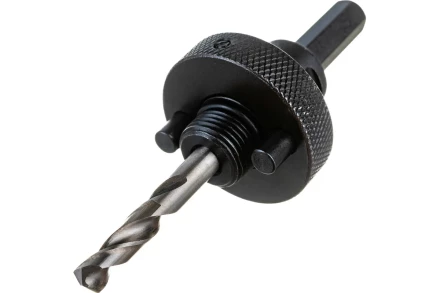 Державка 32-152 мм для биметаллических коронок быстросъемная пружинный фиксатор ЗУБР 29534 купить в Тобольске