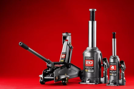 Домкрат гидравлический бутылочный, 8т, 200-385 мм, MIRAX 43260-8 43260-8 купить в Тобольске