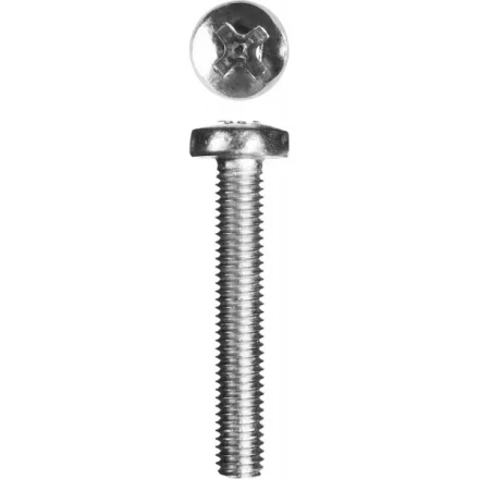 Винт ЗУБР &quot;МАСТЕР&quot; DIN 7985, класс прочности 4.8, оцинкованный, M5x30мм, 5кг 303150-05-030 купить в Тобольске