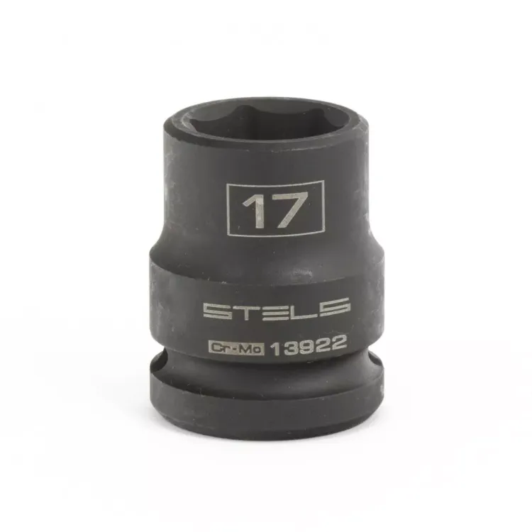 Головка ударная шестигранная 17 мм 1/2" CrMo Stels 13922 купить в Тобольске