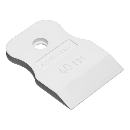 Шпатель, белая резина, 40 мм Россия Сибртех 85831 купить в Тобольске