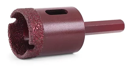 Алмазная коронка MESSER по камню с шестигранным хвостовиком (вакуумное спекание алмазов) 50 мм купить в Тобольске