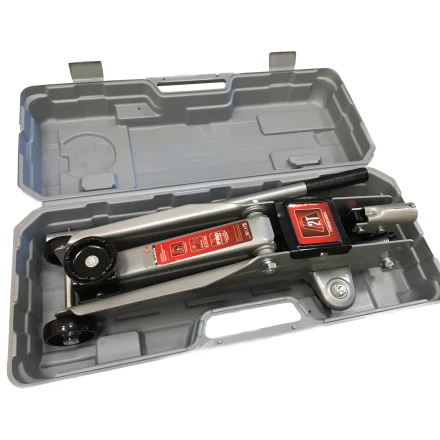 Домкрат гидравлический подкатной 2 т h подъема 135–385 мм в пласт. кейсе  MATRIX MASTER 51028 купить в Тобольске