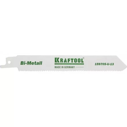 Полотно KRAFTOOL &quot;INDUSTRIE QUALITAT&quot;, S922VF, для эл/ножовки, Bi-Metall, по металлу, дереву, шаг 1,8-2,5мм, 130мм 159705-U-13 купить в Тобольске