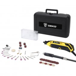 Гравер электрический DEKO DKRT200E DEKO 43 tools + case, 063-1411