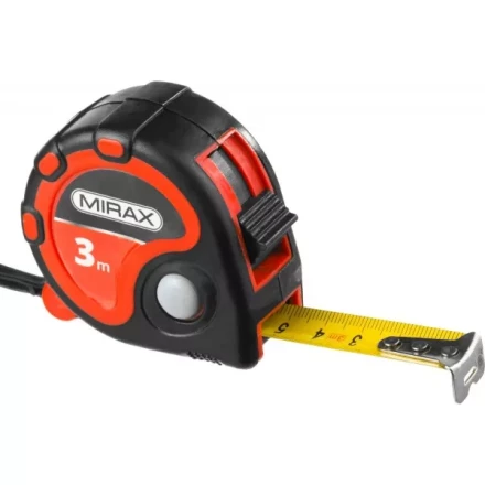Рулетка MIRAX, 3 стопора, двухкомпонентный пластиковый корпус, 3мх16мм 34013-03-16 купить в Тобольске