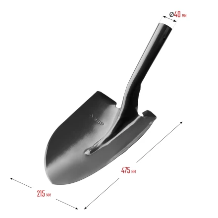 ЗУБР Мастер, 474 х 215 мм, полотно 1.6 мм, закалено, без черенка, тип ЛСГ, штыковая лопата (39413) купить в Тобольске