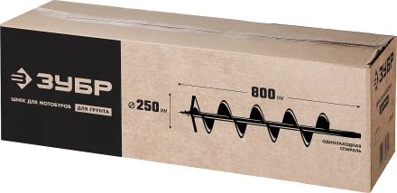 ЗУБР d 250 мм, грунт, шнек для мотобуров (7051-25) купить в Тобольске