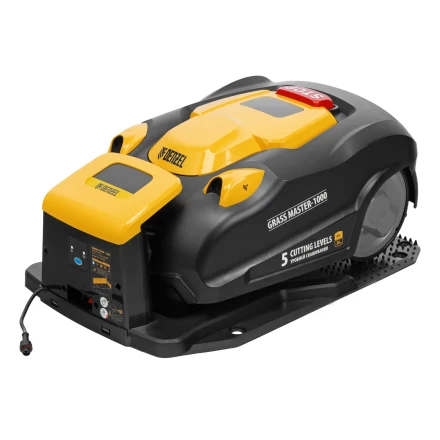 Робот-газонокосилка Grass Master 1000, ультразвуковой датчик, 3 Ач, LCD дисплей, Wi-Fi // Denzel купить в Тобольске
