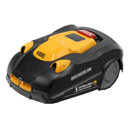 Робот-газонокосилка Grass Master 1000, ультразвуковой датчик, 3 Ач, LCD дисплей, Wi-Fi // Denzel купить в Тобольске