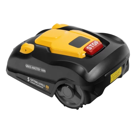 Робот-газонокосилка Grass Master 1000, ультразвуковой датчик, 3 Ач, LCD дисплей, Wi-Fi // Denzel купить в Тобольске