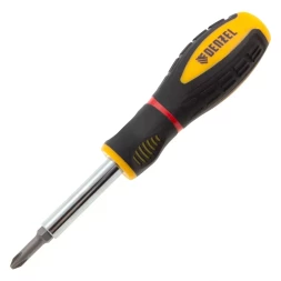 Отвертка комбинированная Denzel, SL3/16&quot;-PH1, SL1/4&quot;-PH2, 3-х компонентная рукоятка, 7713381