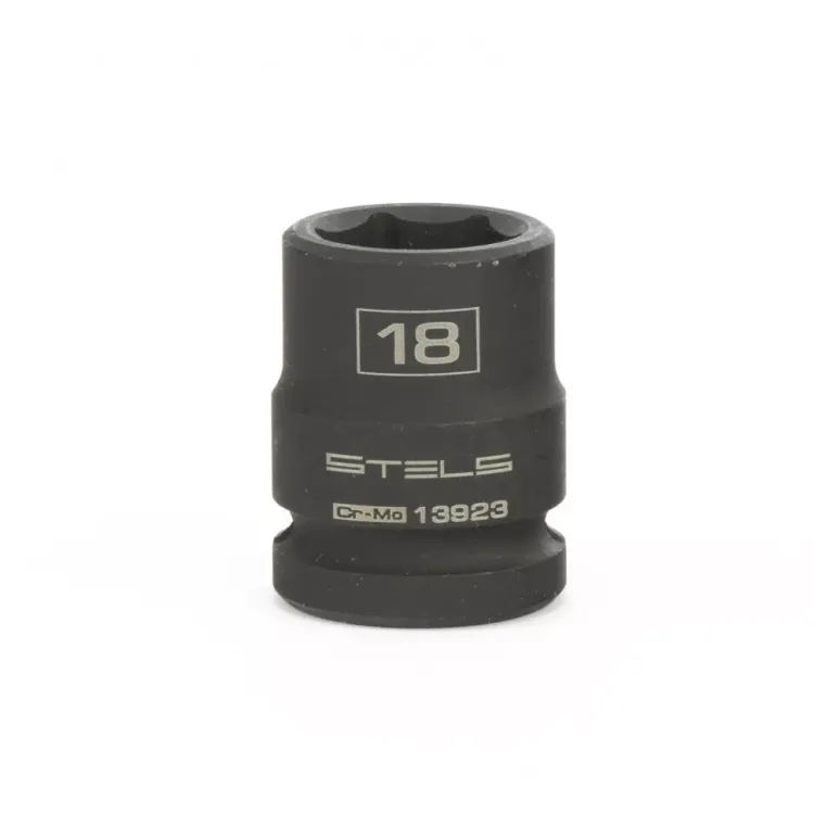 Головка ударная шестигранная 18 мм 1/2" CrMo Stels 13923 купить в Тобольске