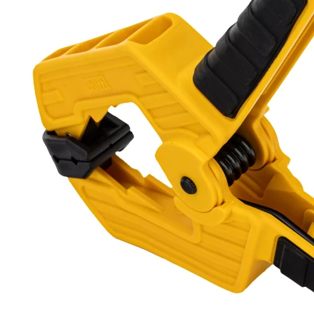 Струбцина клещеобразная Denzel, усиленная 80 х 60 мм, двухкомпонентные рукоятки, 20797 купить в Тобольске