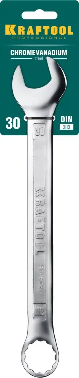 Ключ комбинированный KRAFTOOL, Cr-V, DIN 3113 27079-30 купить в Тобольске