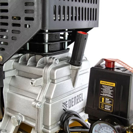 Компрессор воздушный, прямой привод DC1500/50, 1.5 кВт, 50 литров, 220 л/мин Denzel 58161 купить в Тобольске