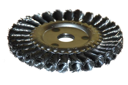 Щетка для УШМ Ф222/125 мм дисковая сталь витая 51584 купить в Тобольске