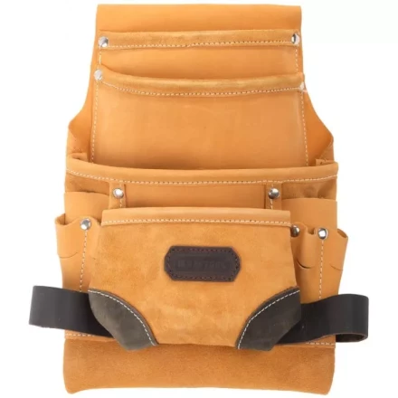 Сумка KRAFTOOL поясная для инструментов, натуральная кожа, 10 карманов 1-38531 купить в Тобольске