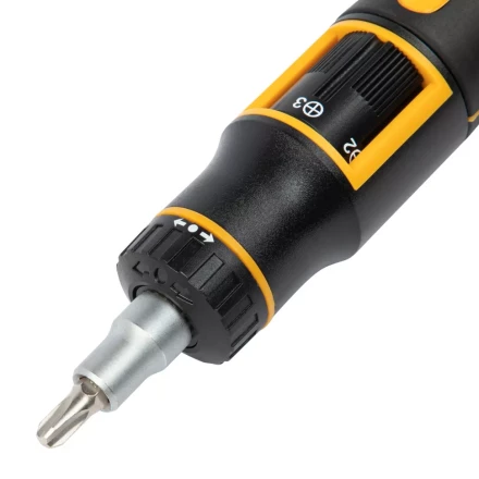 Отвертка реверсивная с револьверным механизмом Denzel 7711601, 11 шт, сталь S2 купить в Тобольске