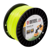 Леска для триммера квадрат 1,6мм х 370м, на DIN катушке FLEX CORD// Denzel 96290