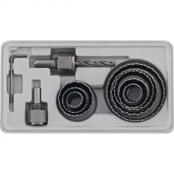 Набор кольцевых пил по дереву 19-64 мм 11 предм. MATRIX 70473 купить в Тобольске