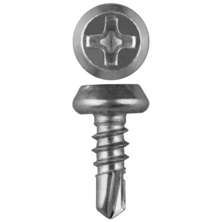 Саморезы ЗУБР со сверлом оцинкованные, для крепления лист. металла до 2мм, полуцилиндр. головка, 3.8x11мм, 75шт 4-300157-38-11 купить в Тобольске