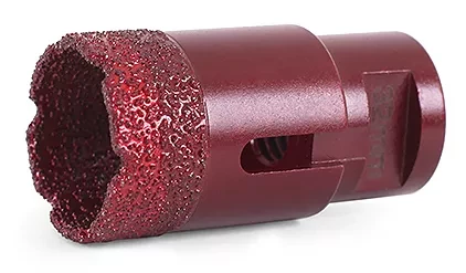 Алмазная коронка MESSER по камню с хвостовиком M14 (вакуумное спекание алмазов) 6 мм купить в Тобольске