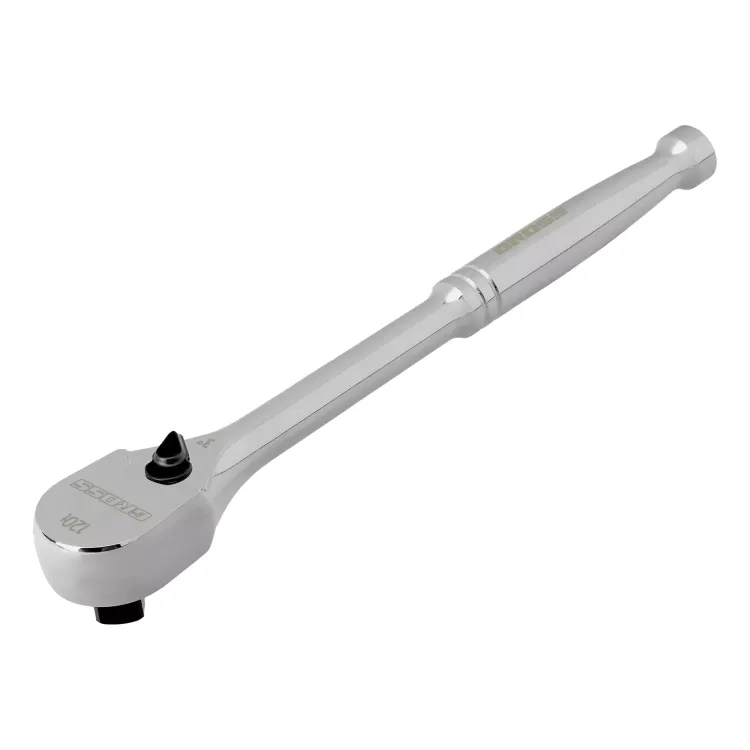 Ключ-трещотка 1/2" Gross 14052, CrV, 120 зубьев, цельнометаллический, хром купить в Тобольске