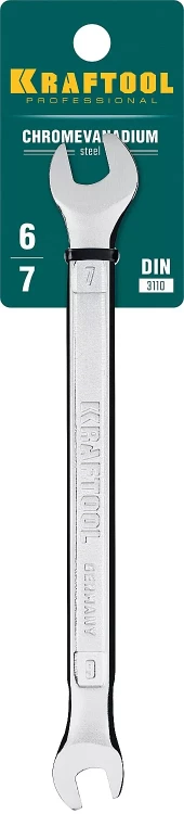 Ключи гаечные рожковые KRAFTOOL, Cr-V, DIN 3110 27033-06-07 купить в Тобольске