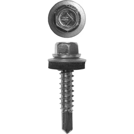 Саморезы ЗУБР &quot;ПРОФЕССИОНАЛ&quot; оцинков., для крепл. кров. матер. к металл. констр., 5.5x50мм, 1000шт 4-300310-55-050 купить в Тобольске