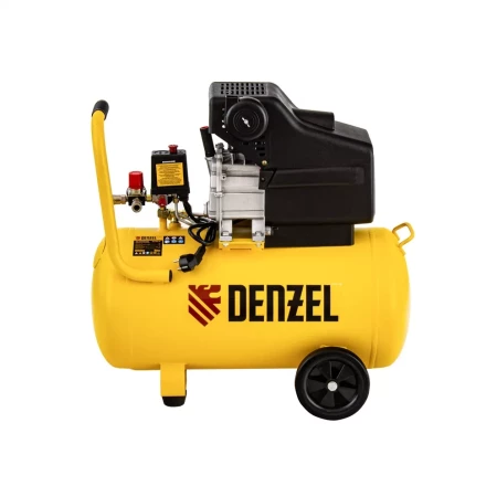 Компрессор воздушный прямой привод DC1700/50, 1.7 кВт, 50 литров, 260 л/мин Denzel 58164 купить в Тобольске