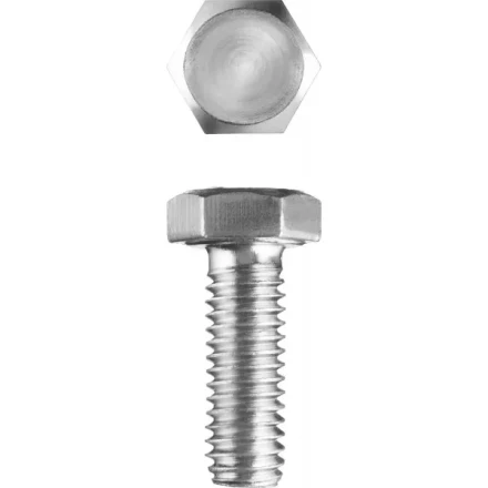 Болт ЗУБР &quot;МАСТЕР&quot; с шестигранной головкой, ГОСТ 7798-70, класс прочности 5.8, оцинкованный, M5x14мм, 5кг 303080-05-014 купить в Тобольске