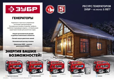 ЗУБР № 1 для генераторов мощностью до 3500 Вт, набор колес + рукоятка (НКР-1) купить в Тобольске