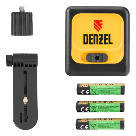 Лазерный уровень DQB, 30 м, зеленый луч, батарейки, сумка// Denzel 35016 купить в Тобольске