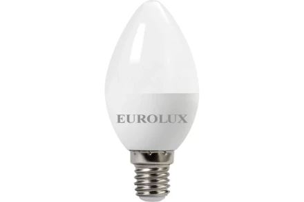 Лампа светодиодная EUROLUX LL-E-C37-7W-230-2,7K-E14 76/2/7 купить в Тобольске