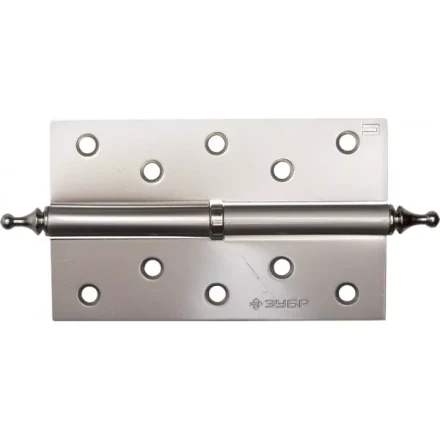 Петля дверная разъемная ЗУБР &quot;ЭКСПЕРТ&quot;, 1 подшипник, цвет мат. никель (PN), правая, с крепежом, 125х75х2,5мм,2шт 37605-125-4R купить в Тобольске