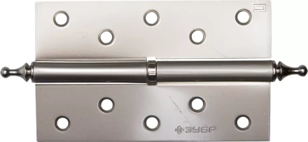 Петля дверная разъемная ЗУБР &quot;ЭКСПЕРТ&quot;, 1 подшипник, цвет мат. никель (PN), правая, с крепежом, 125х75х2,5мм,2шт 37605-125-4R купить в Тобольске