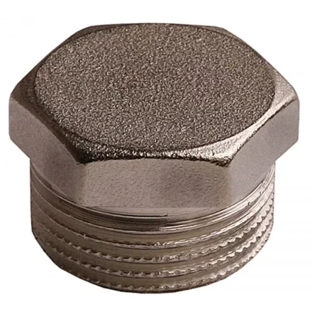 Заглушка GENERAL FITTINGS никелированная латунь, 6-ти гранная головка, наружная резьба, 1&quot; 51097-S-1 купить в Тобольске