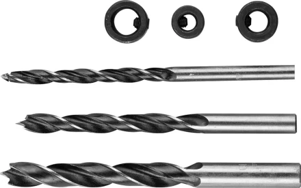 Набор сверл по дереву с ограничителями, 3шт(d=6-10мм), STAYER 30144-H6 30144-H6 купить в Тобольске