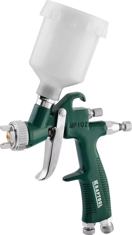 Краскопульт пневматический KRAFTOOL AirKraft Mini, HVLP, c верхним бачком, 1,0мм 06565-1.0 купить в Тобольске