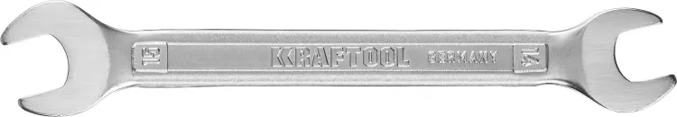 Ключи гаечные рожковые KRAFTOOL, Cr-V, DIN 3110 27033-14-15 купить в Тобольске