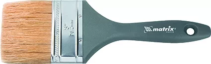 Кисть плоская Евро 1 натуральная щетина c пластмассовой ручкой MATRIX 83061 купить в Тобольске