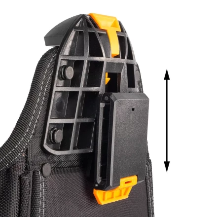 Быстросъемная поясная сумка модульного типа на клипсе с держателями для молотка и рулетки КВТ СМ-02 (83136) купить в Тобольске